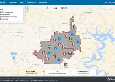 Screenshot of Interactive Maps
