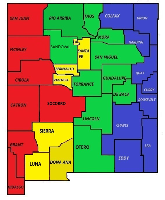 New Mexico Stare FIre Marshal Service Area Map Stare Fire Marshal Service Area Map